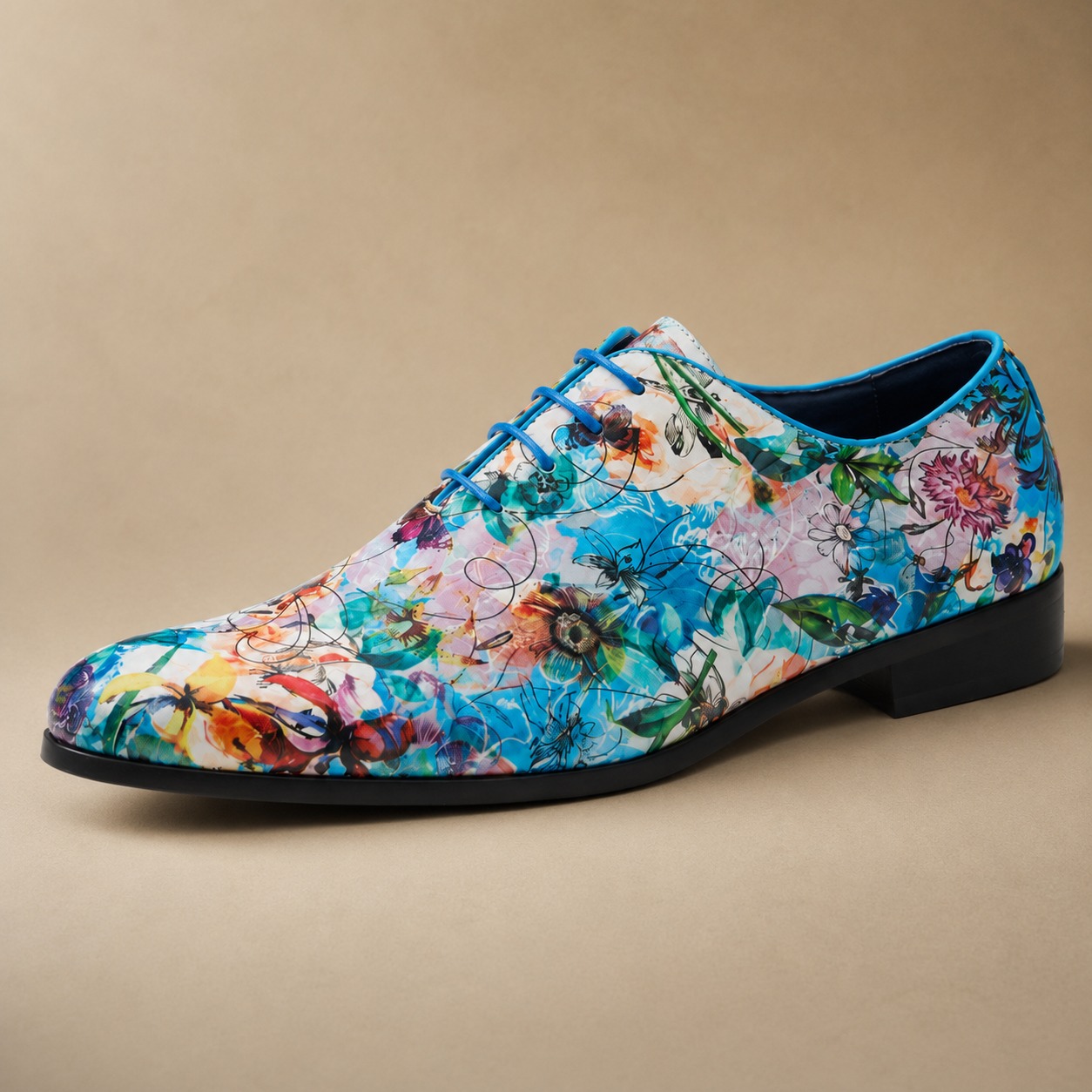 Azure Bloom Lureaux - Handgemaakte Nette Schoenen Voor Heren