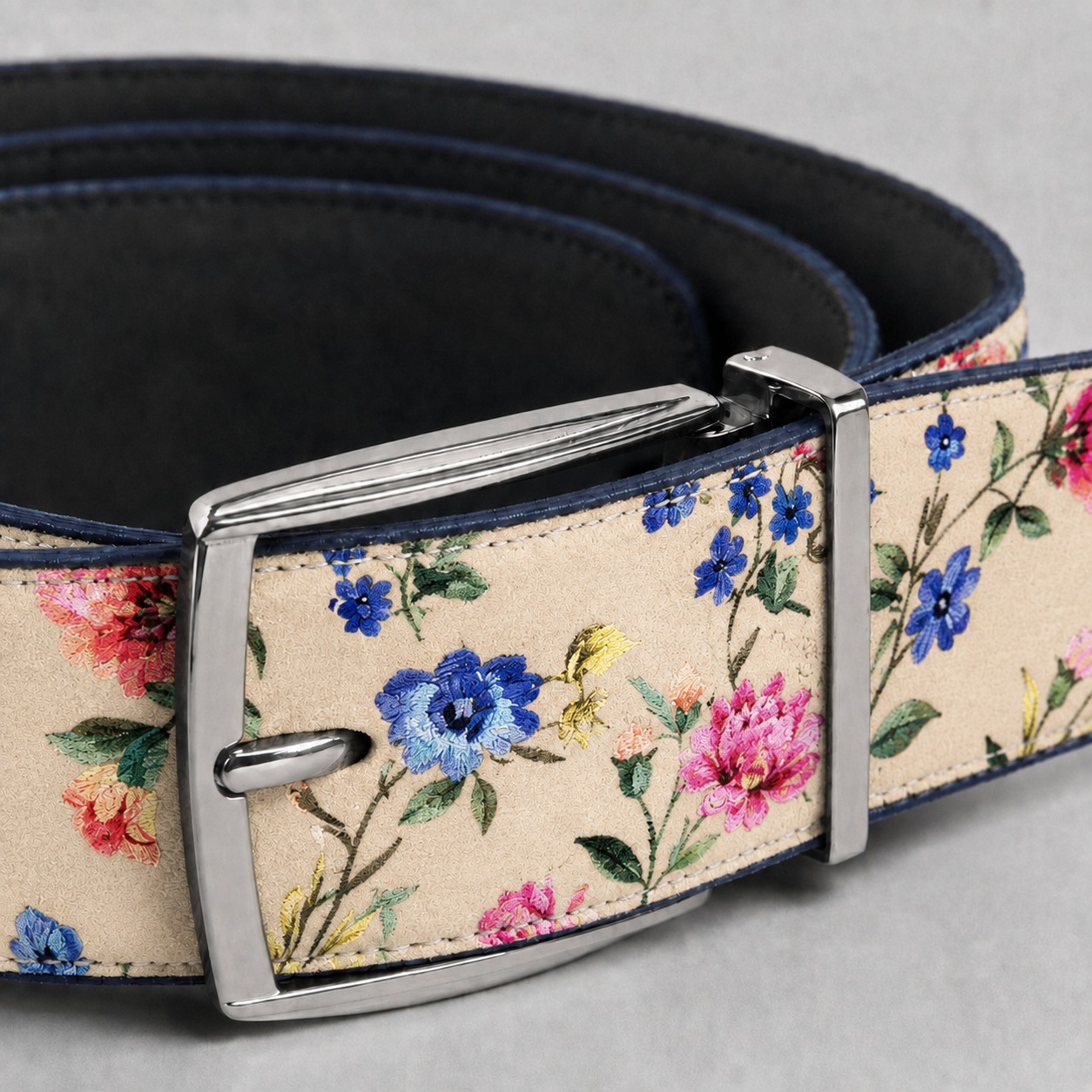 Blanc Velour Flora (Riem) Lureaux - Nette Riemen Voor Heren
