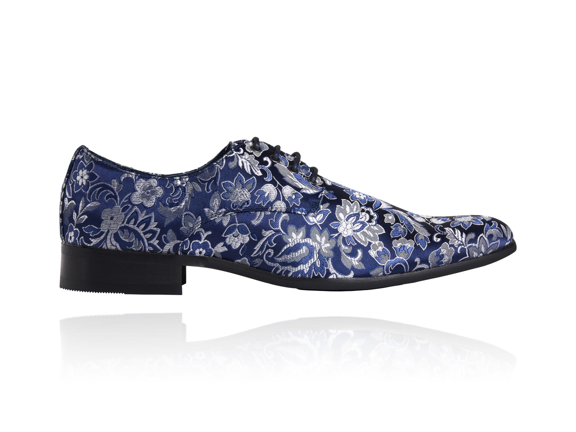 Blue Sky Flower Lureaux - Handgemaakte Nette Schoenen Voor Heren