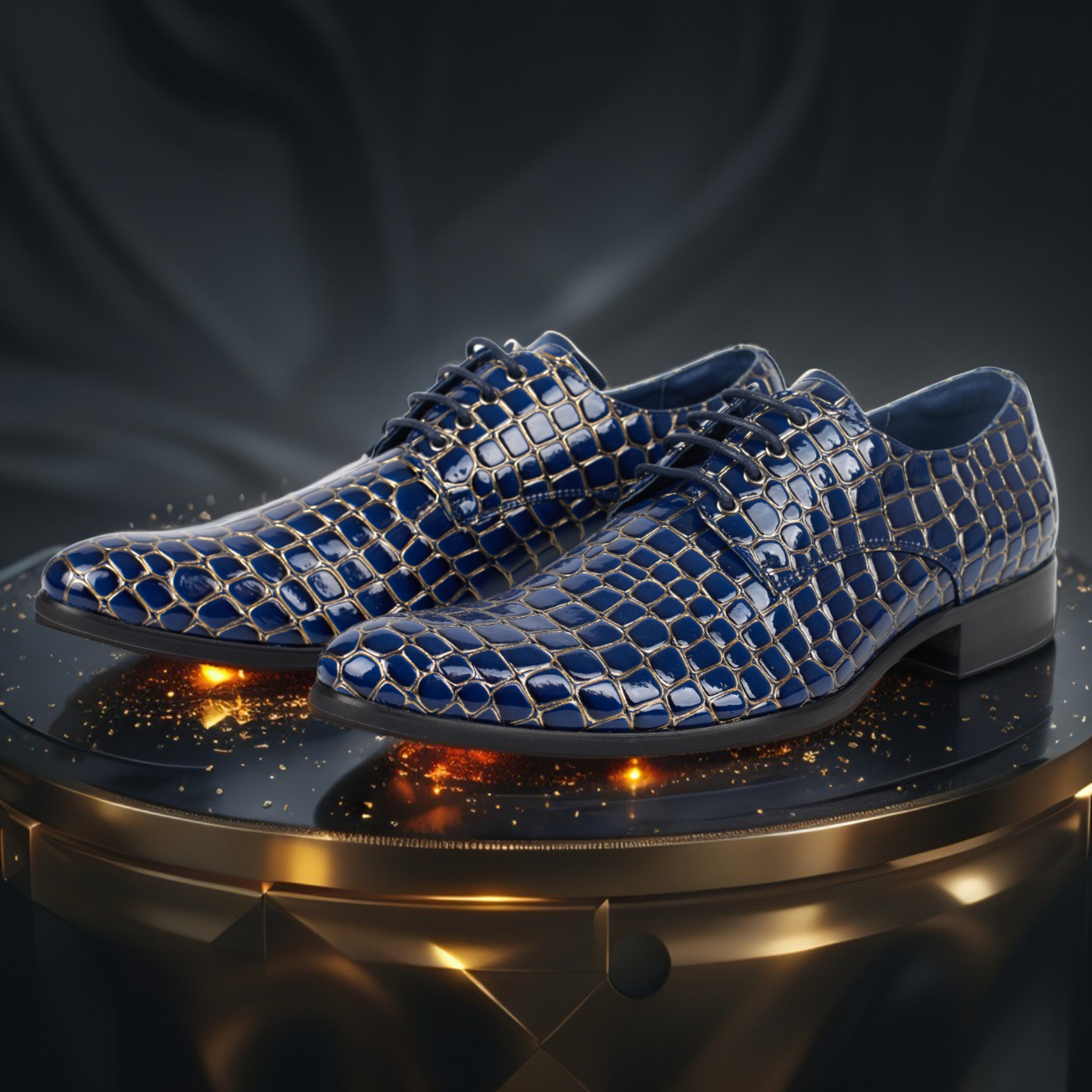 Blue Venom Lureaux - Handgemaakte Nette Schoenen Voor Heren