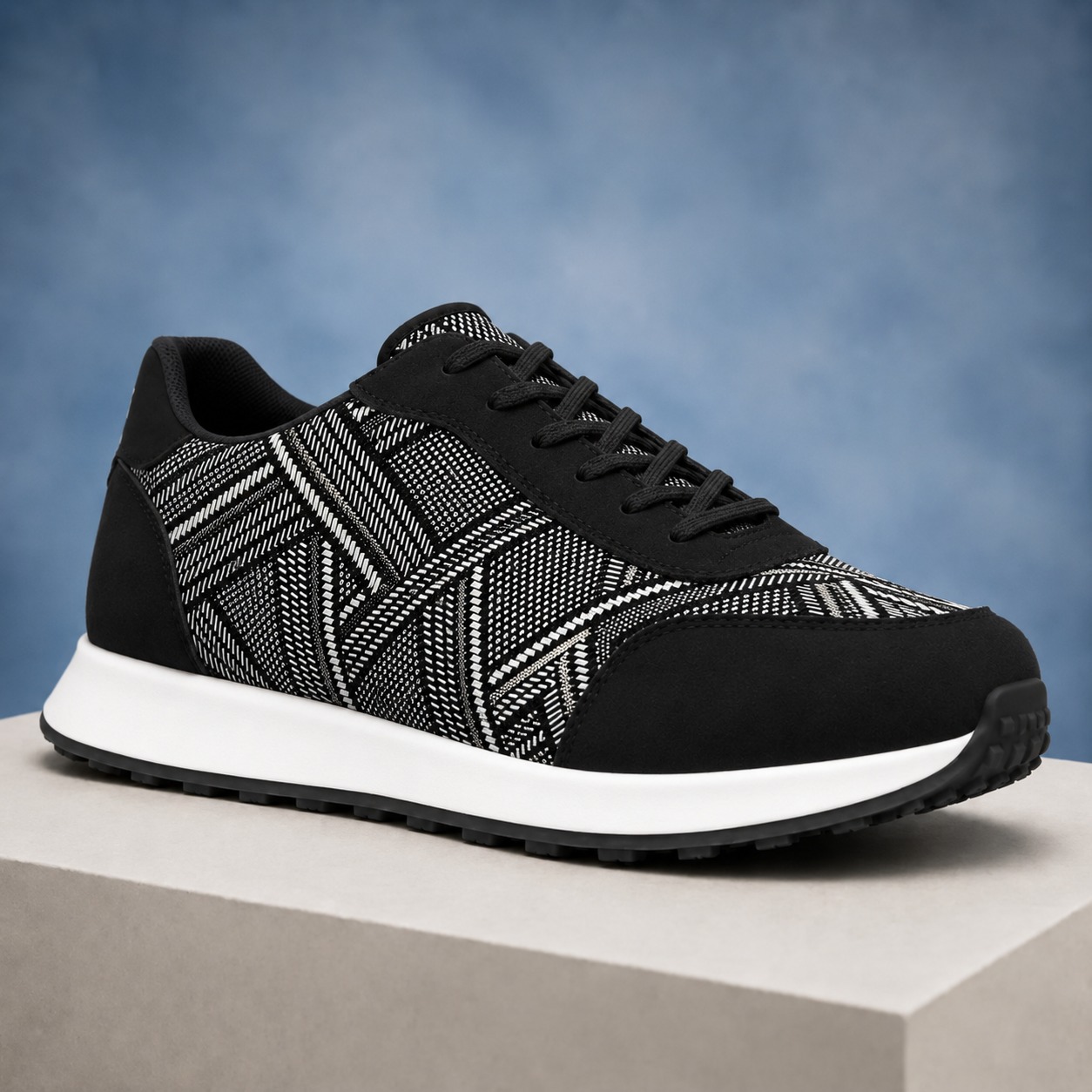 Contrast Illusion Runners - MADE-TO-ORDER Lureaux - Handgemaakte Nette Schoenen Voor Heren