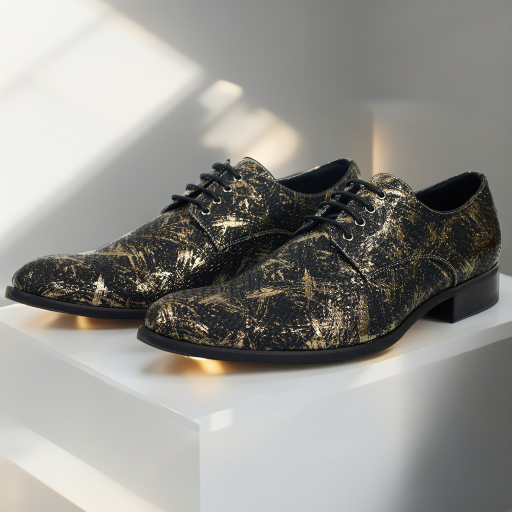 Iron Ember | Unique Black Dress Shoes | Lureaux