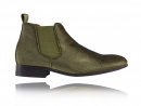 Corduroy Green Chelsea Boots