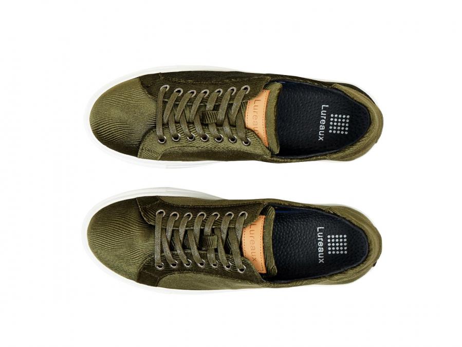 Corduroy Green Sneakers