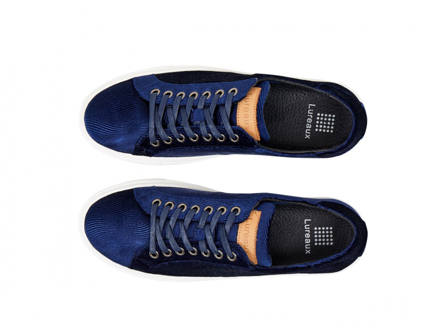 Corduroy Blue Sneakers