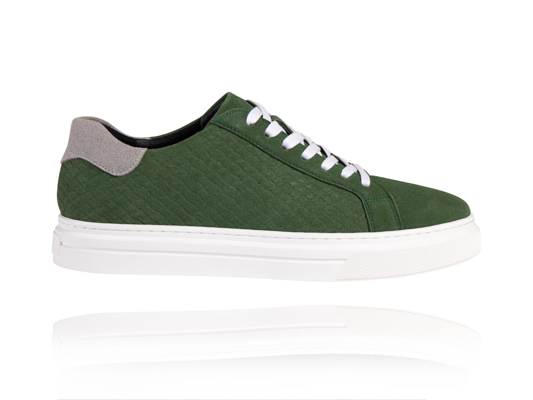 Green Essential Sneakers Lureaux - Handgemaakte Nette Schoenen Voor Heren