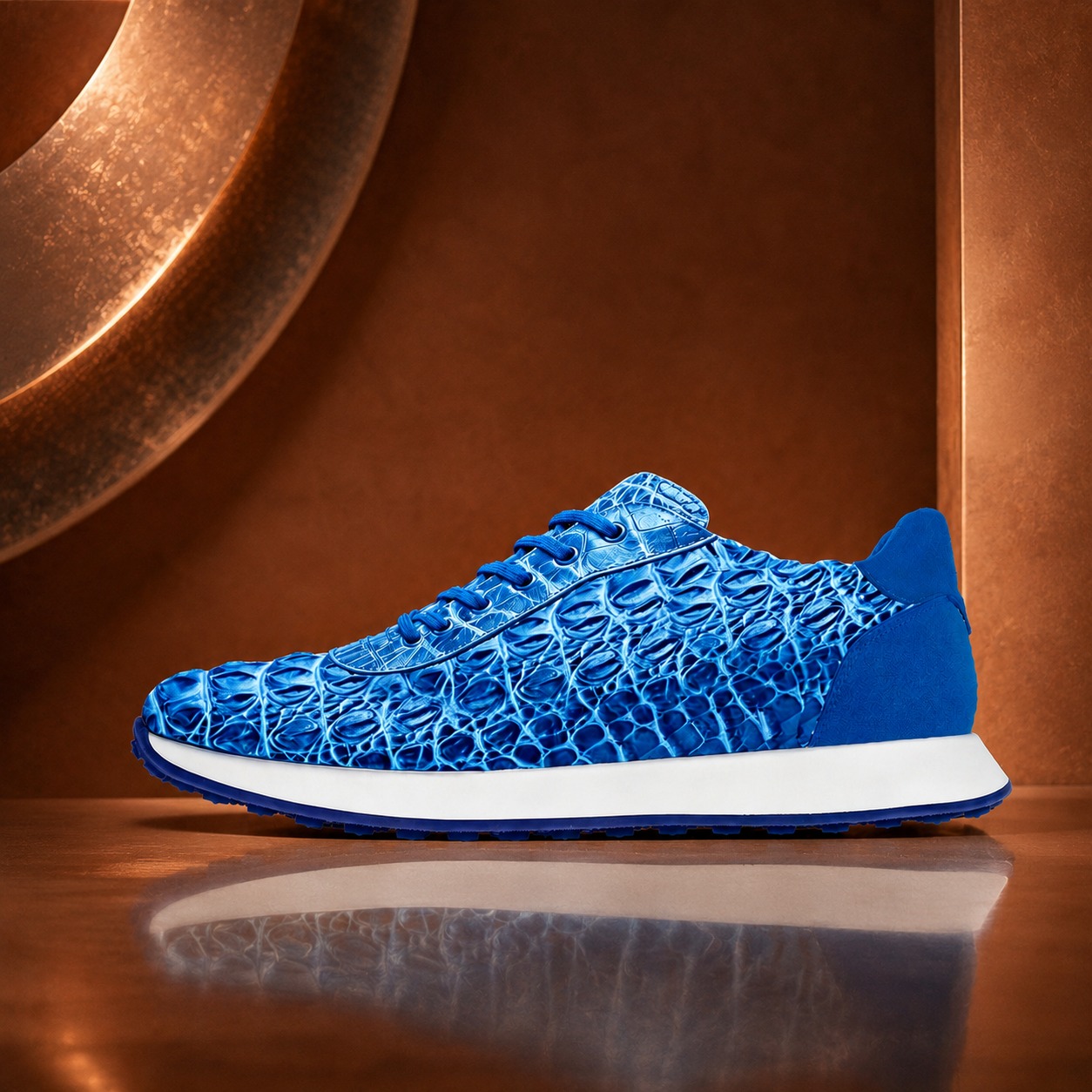 Iron Scale Blue Runners - Lureaux - Schöne Bunte Schuhe - Einzigartiger Druck - Herren