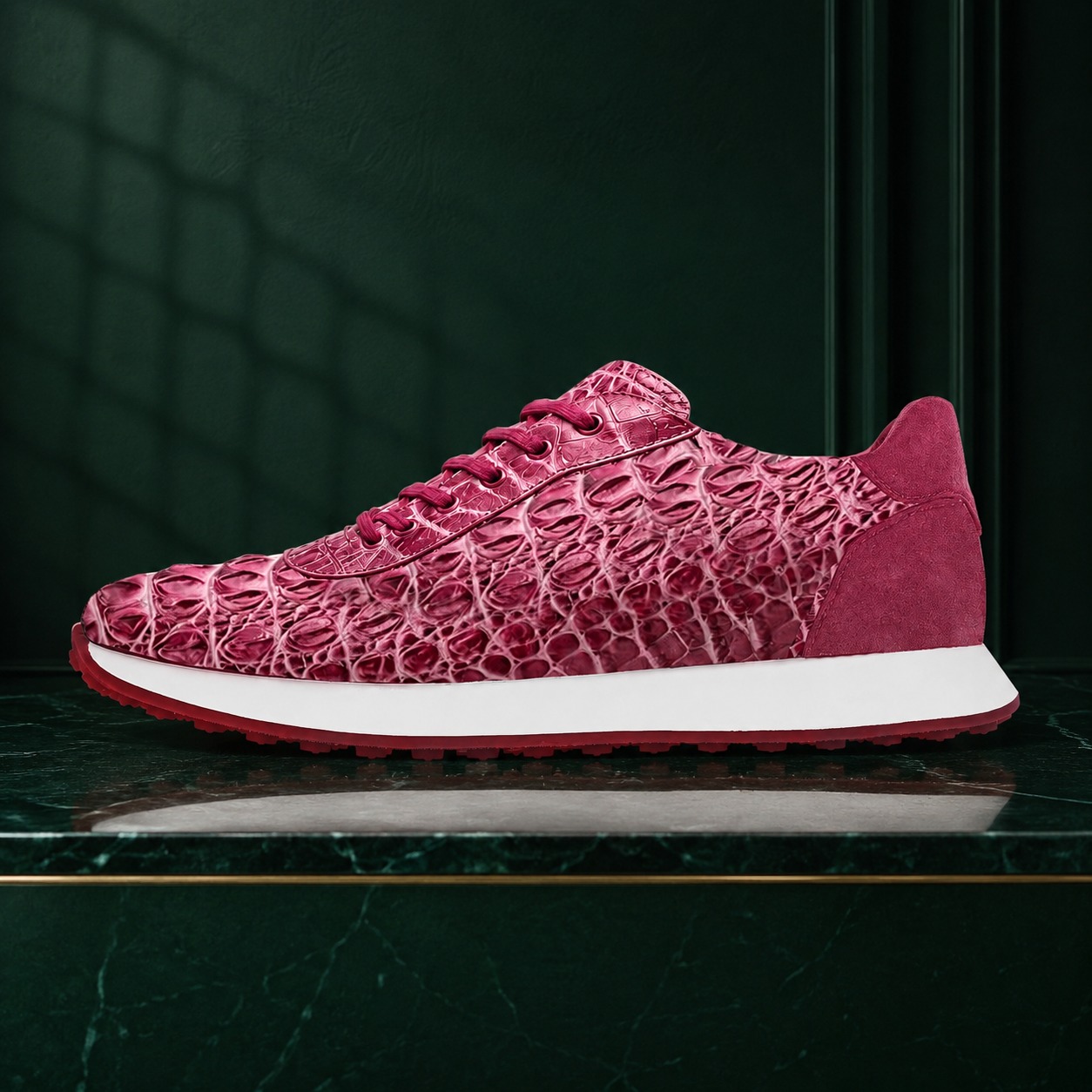 Iron Scale Pink Runners - Lureaux - Schöne Bunte Schuhe - Einzigartiger Druck - Herren
