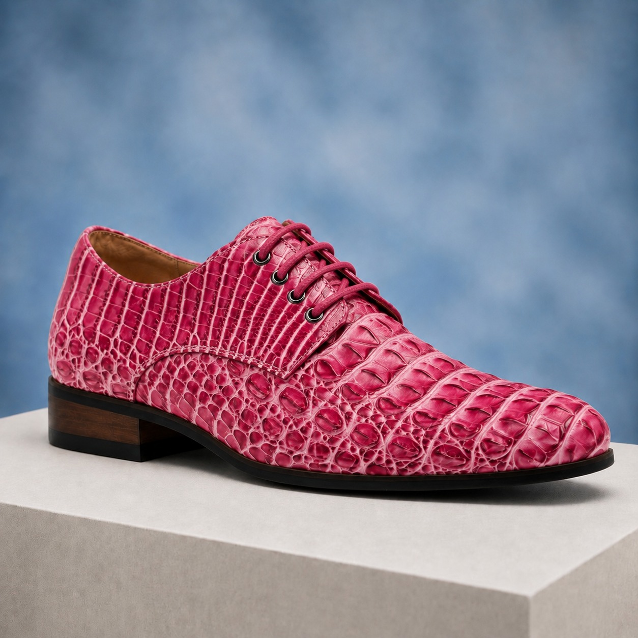 Iron Scale Pink Lureaux - Handgemaakte Nette Schoenen Voor Heren