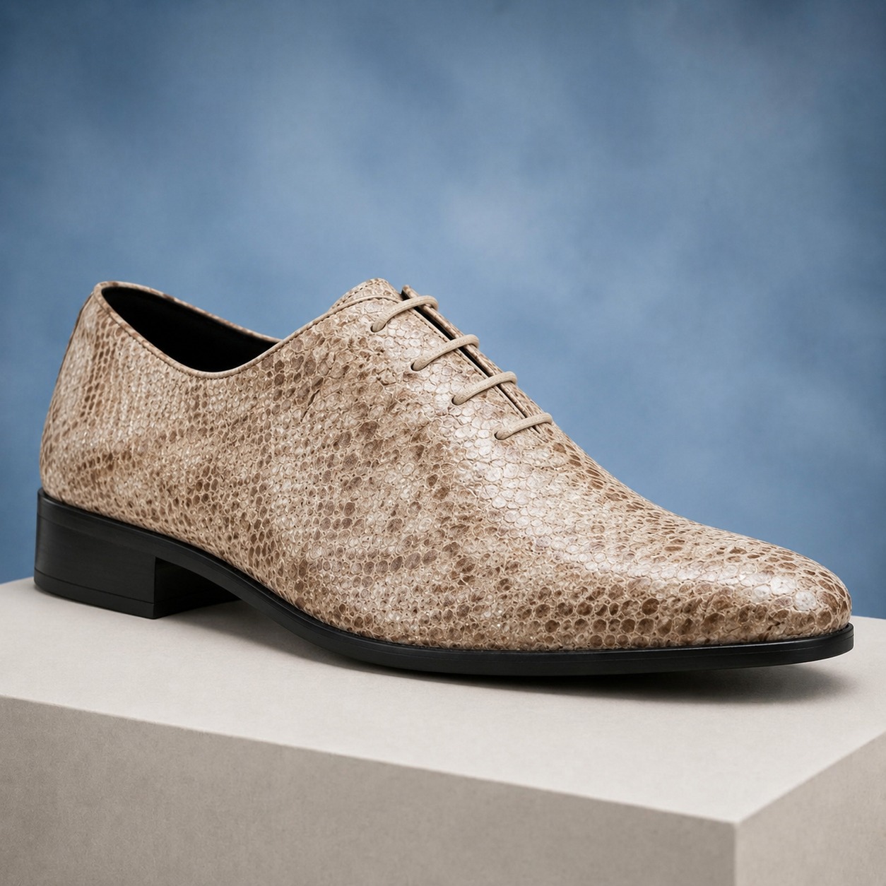 Ivory Python Lureaux - Handgemaakte Nette Schoenen Voor Heren