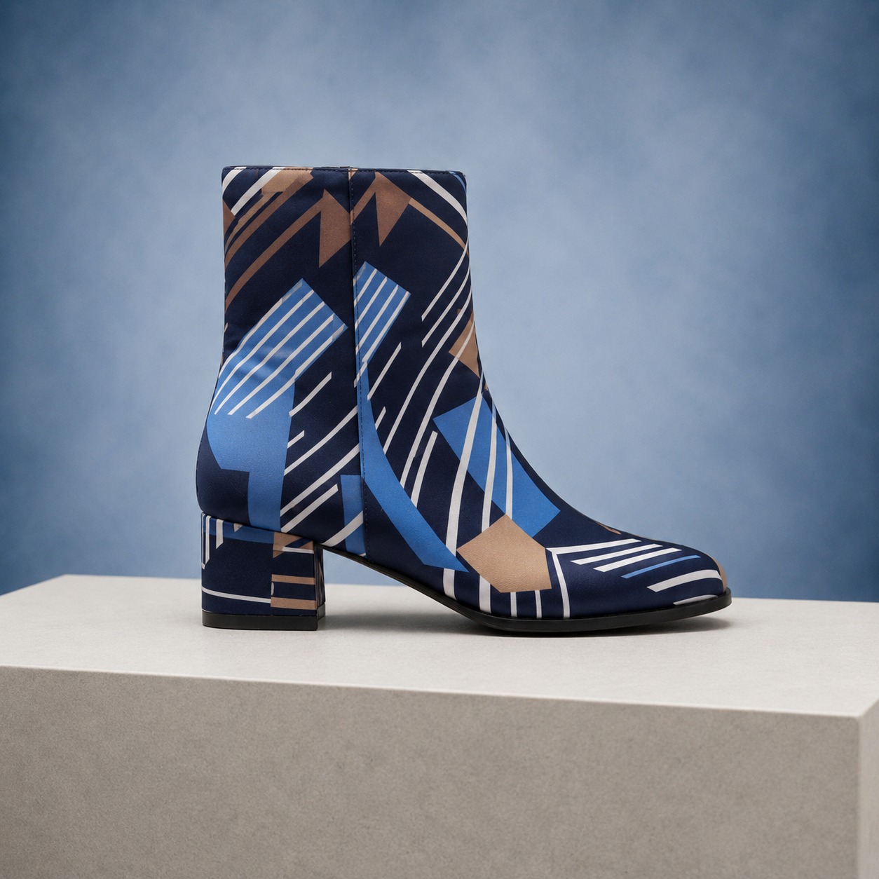 Marine Mosaic Lady Boot Lureaux - Handgemaakte Nette Schoenen Voor Heren