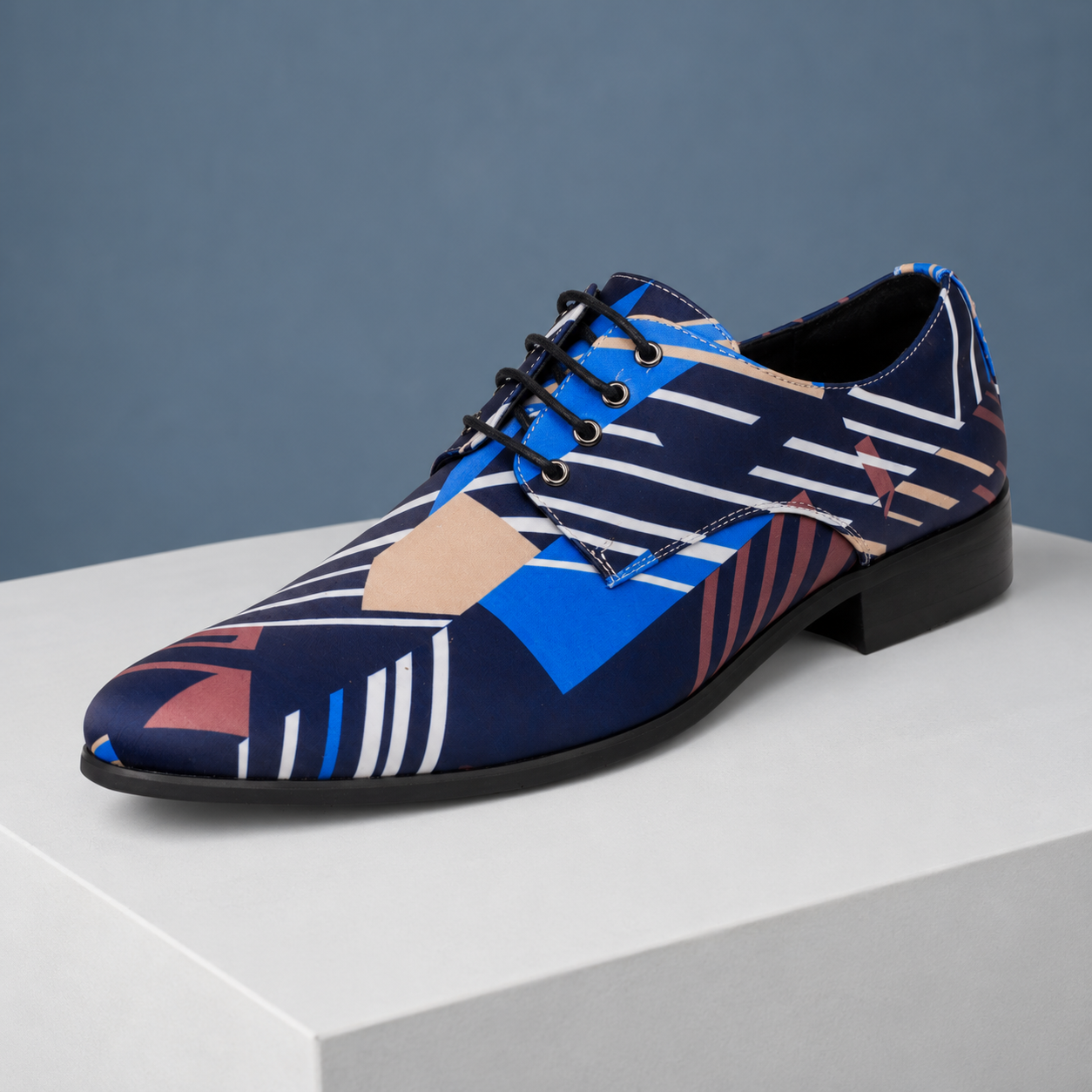 Marine Mosaic Lureaux - Handgemaakte Nette Schoenen Voor Heren