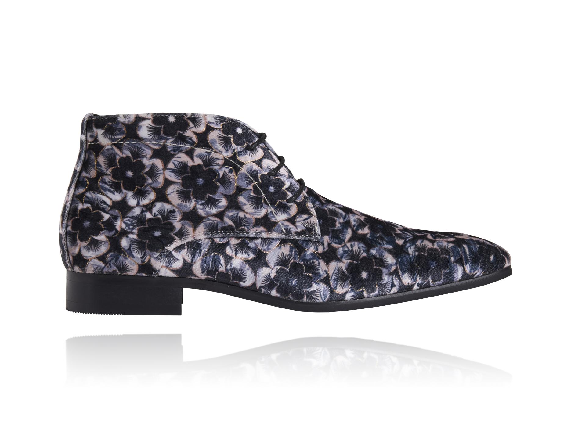 Mystic Silver Blossom High Lureaux - Handgemaakte Nette Schoenen Voor Heren