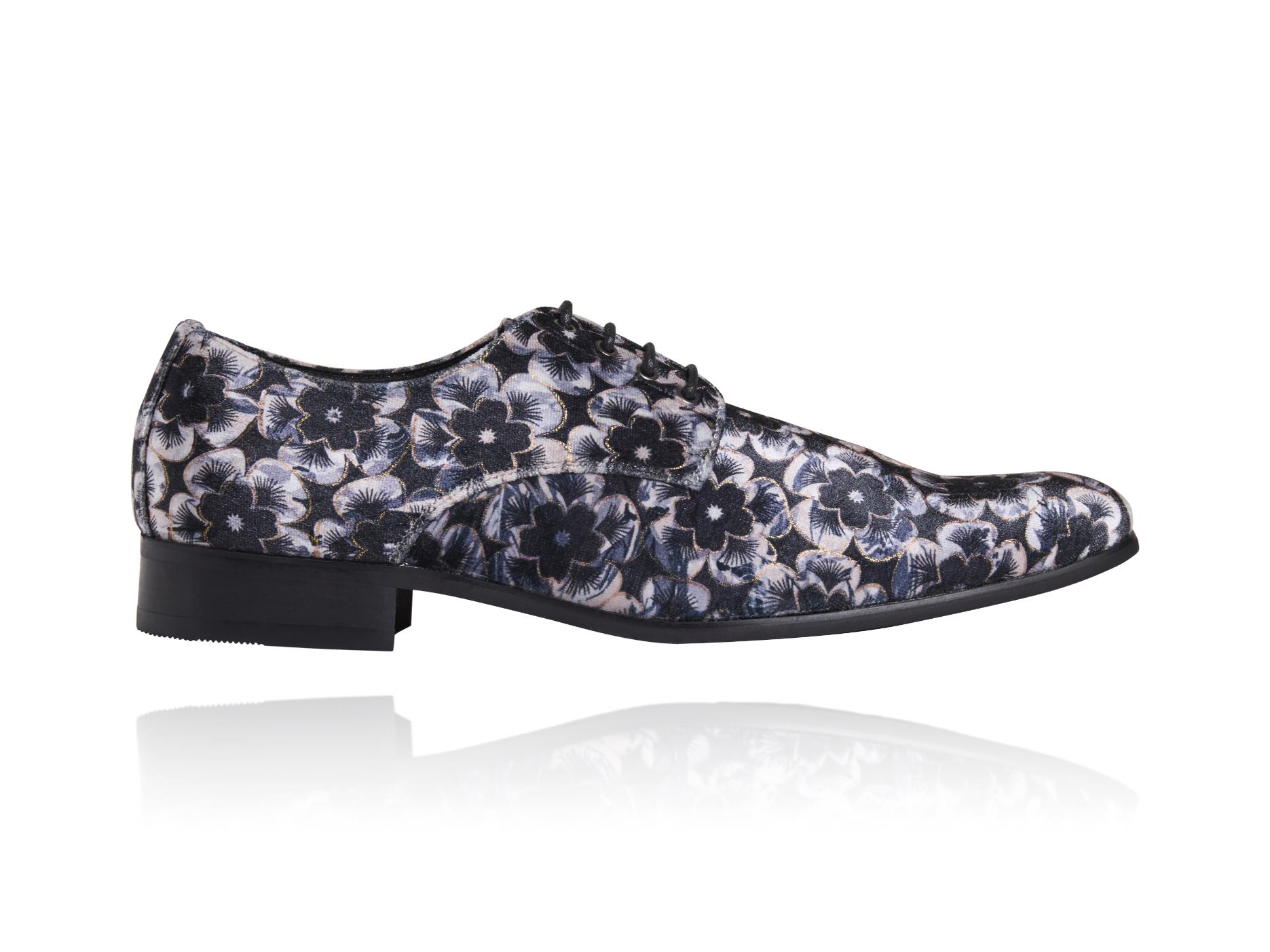 Mystic Silver Blossom Lureaux - Handgemaakte Nette Schoenen Voor Heren