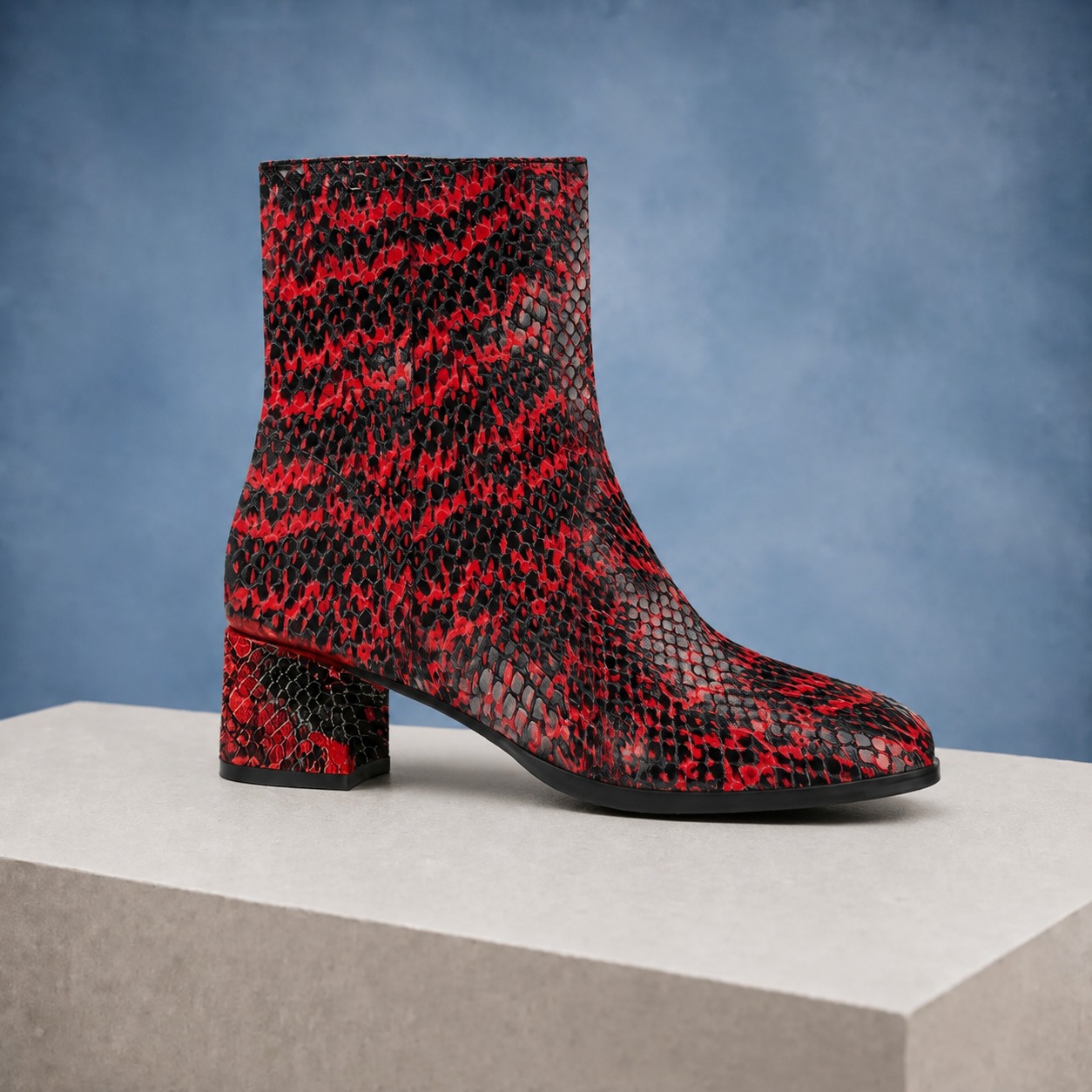 Python Flame Lady Boot Lureaux - Handgemaakte Nette Schoenen Voor Heren