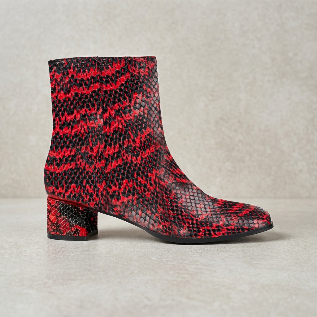 Python Flame Lady Boot Lureaux - Handgemaakte Nette Schoenen Voor Heren