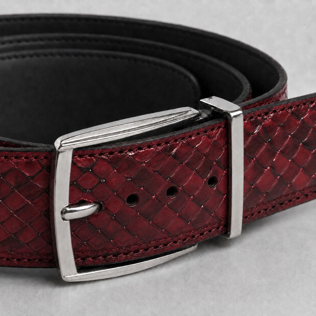 Lureaux Red Serpent (Riem) - MADE-TO-ORDER  - Nette Riemen Voor Heren
