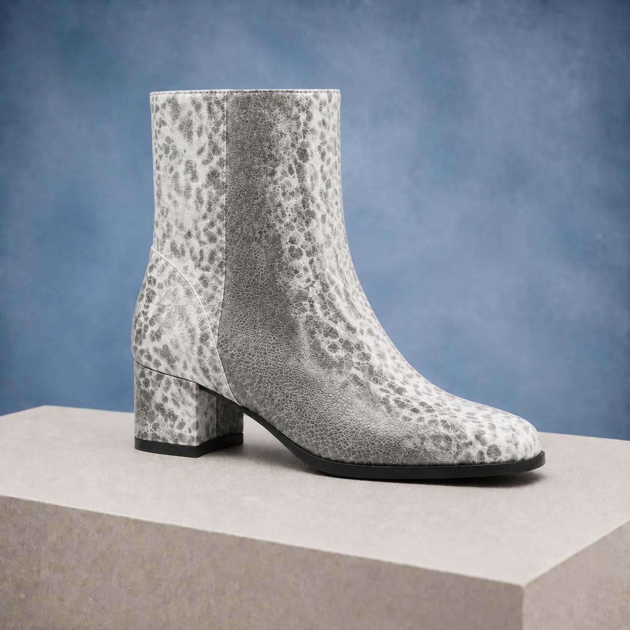 Snow Leopard Lady Boot Lureaux - Handgemaakte Nette Schoenen Voor Heren