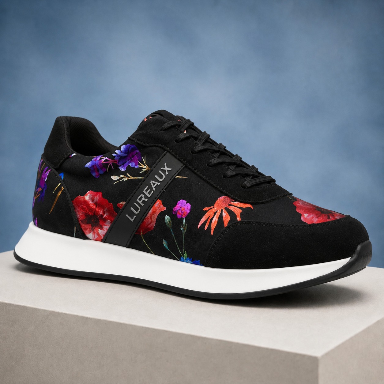 Velour Flora Runner Lureaux - Handgemaakte Nette Schoenen Voor Heren