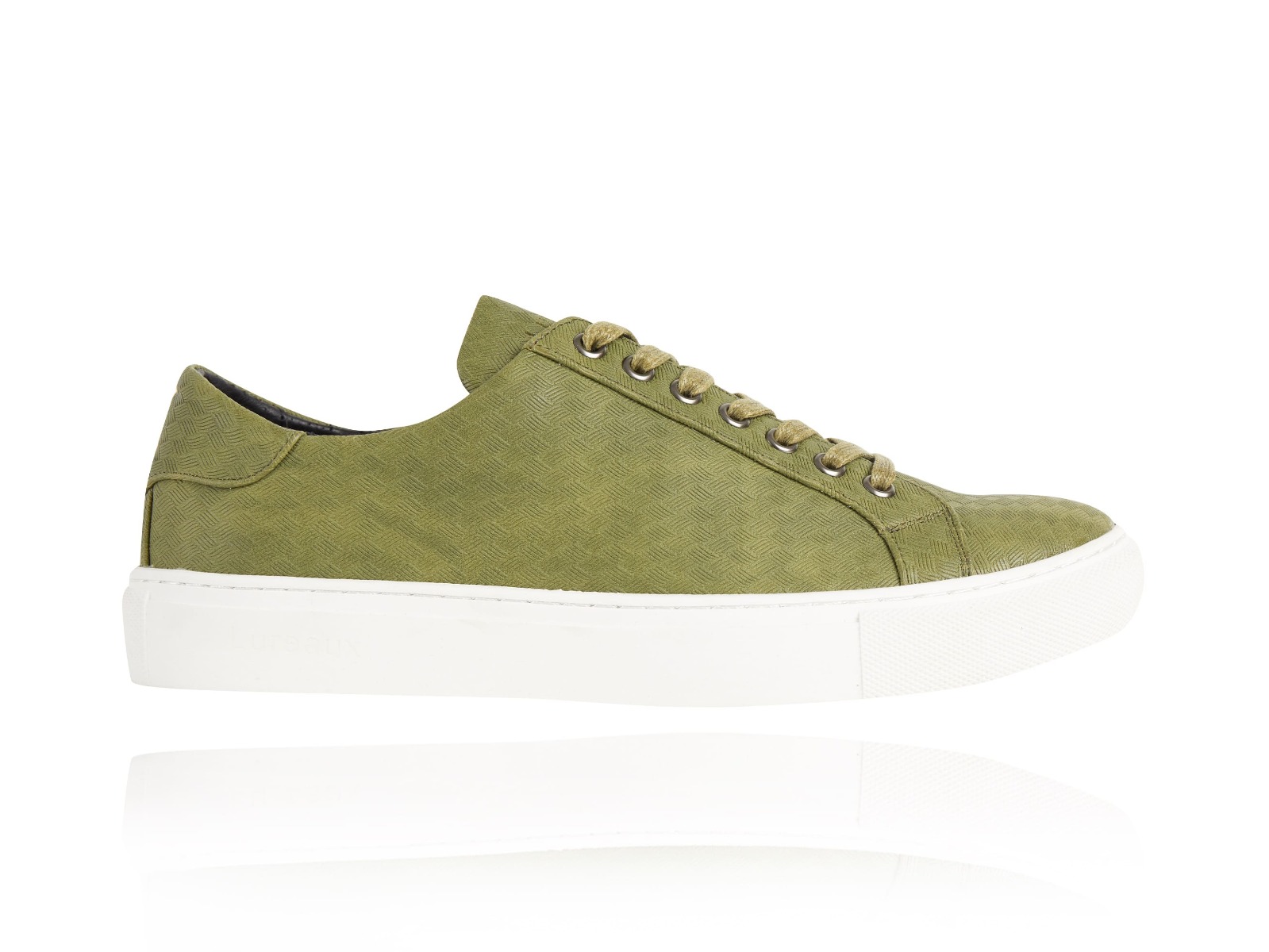 Woven Green Sneakers - Lureaux - Handgemaakte Nette Schoenen Voor Heren