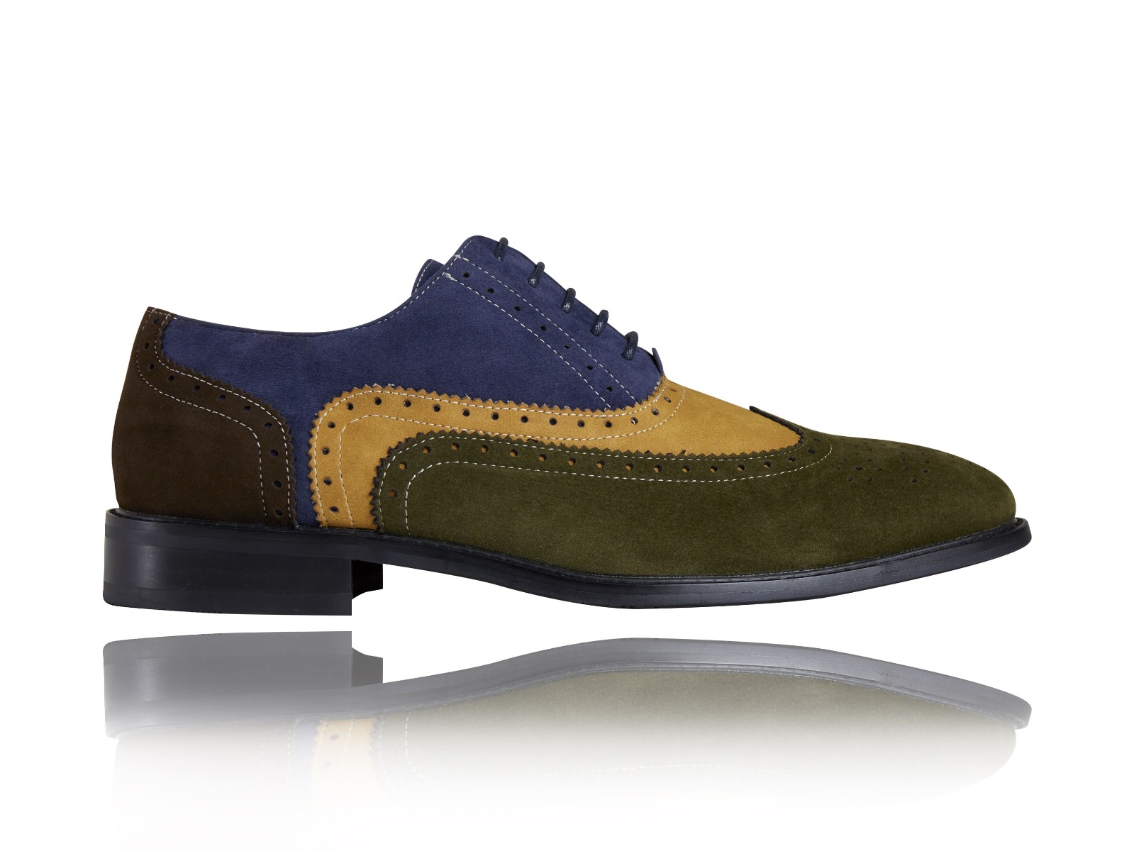 Gouda - Maat 45 - Lureaux - Kleurrijke Schoenen Voor Heren - Veterschoenen Met Print